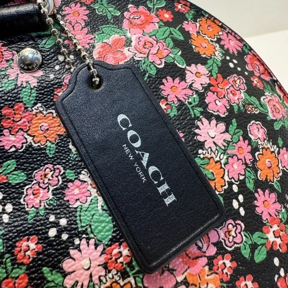 COACH 3pc Floral Sierra Satchel Handbag w/Wallets  Posey Cluster Coated Canvas - Picture 11 of 15
